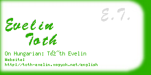 evelin toth business card